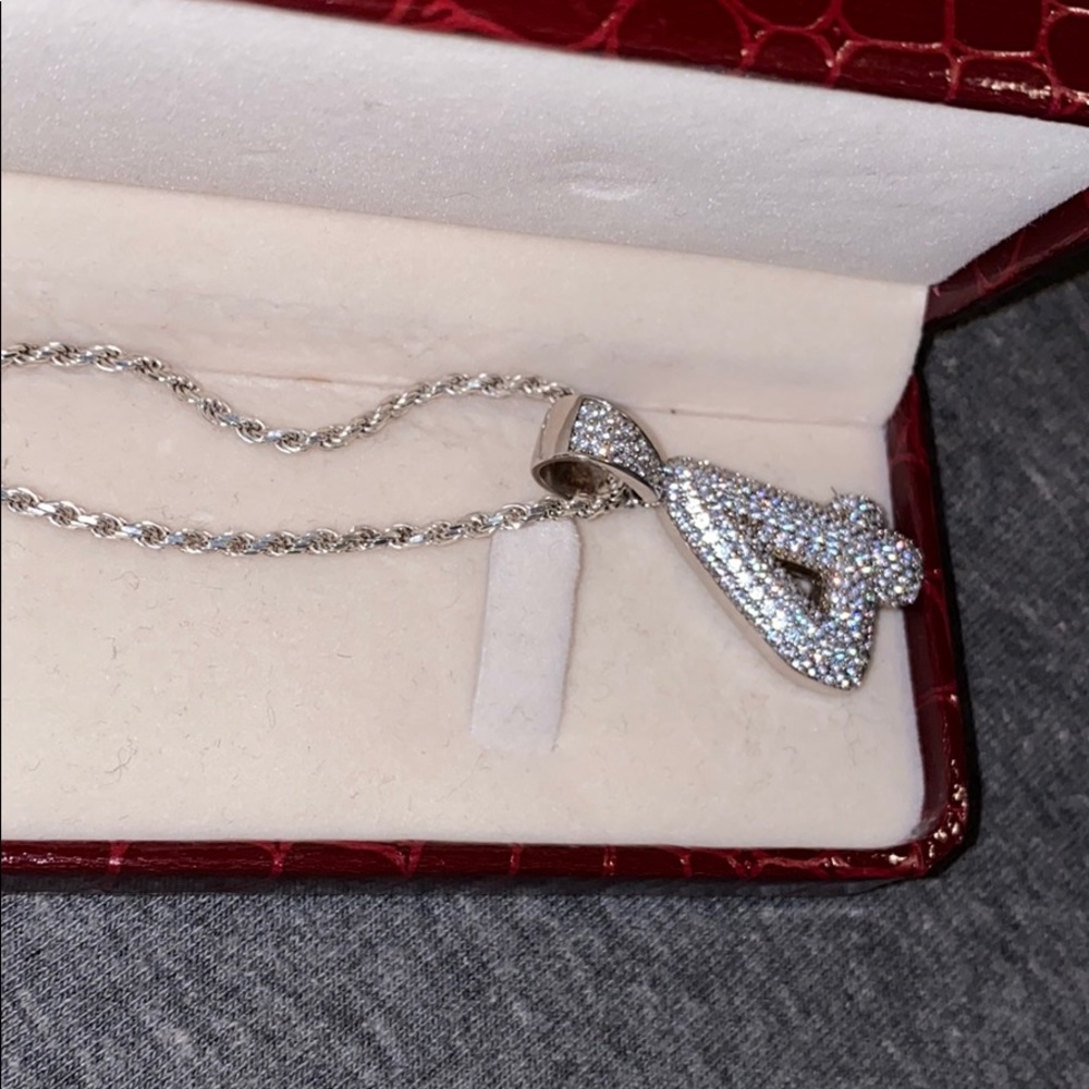 Silver “4” Diamond Chain (Need Gone)